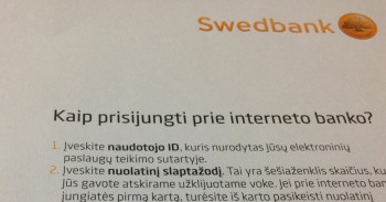 Swedbank interneto bankas, sukčiai mini
