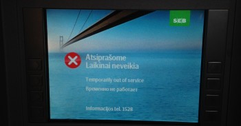 SEB bankomatas neveiks mini