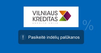 Vilniaus kreditas indėliai mini