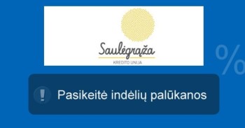 Kredito unijos Saulėgrąža indėliai mini