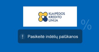 Klaipėdos kredito unijos indėliai 2015 m. lapkričio 2 d. mini