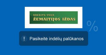 Žemaitijos iždas indėlių palūkanos keitėsi mini