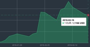 JAV dolerio kursas vasario 16 d. mini