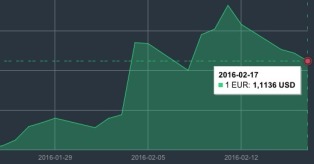 JAV dolerio kursas vasario 17 d. mini