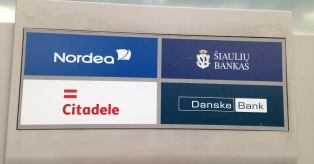 Bendras bankų Citadele, Nordea, ŠB, Danske bankomatas mini